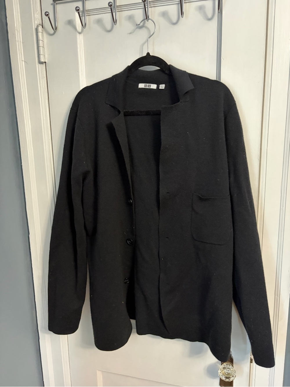 Uniqlo Men's Black Lightweight Shirt Jacket